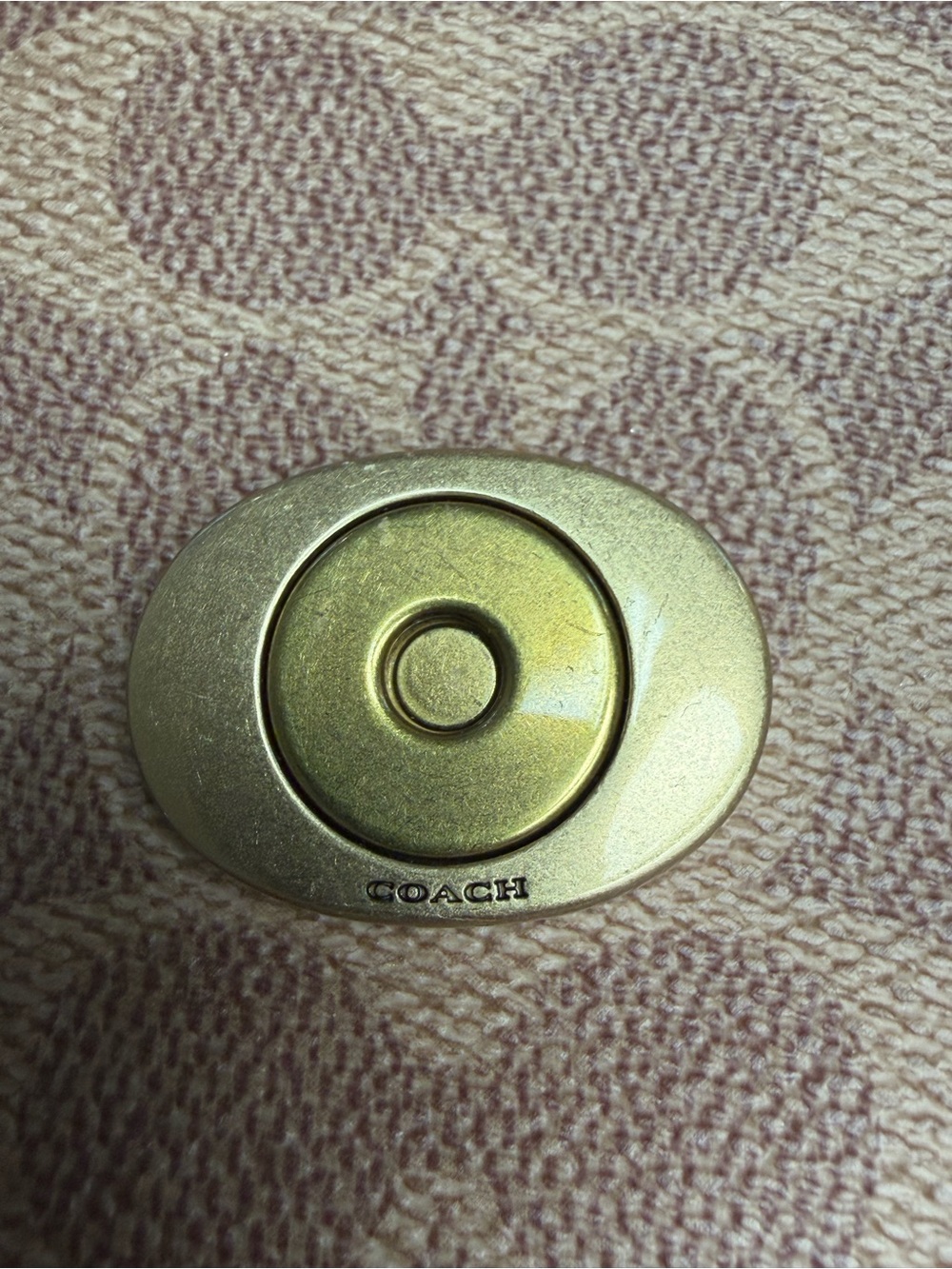 Coach Tabby 26 Black Leather & Brown Signature Canvas Crossbody with Gold 'C' - Picture 10 of 11
